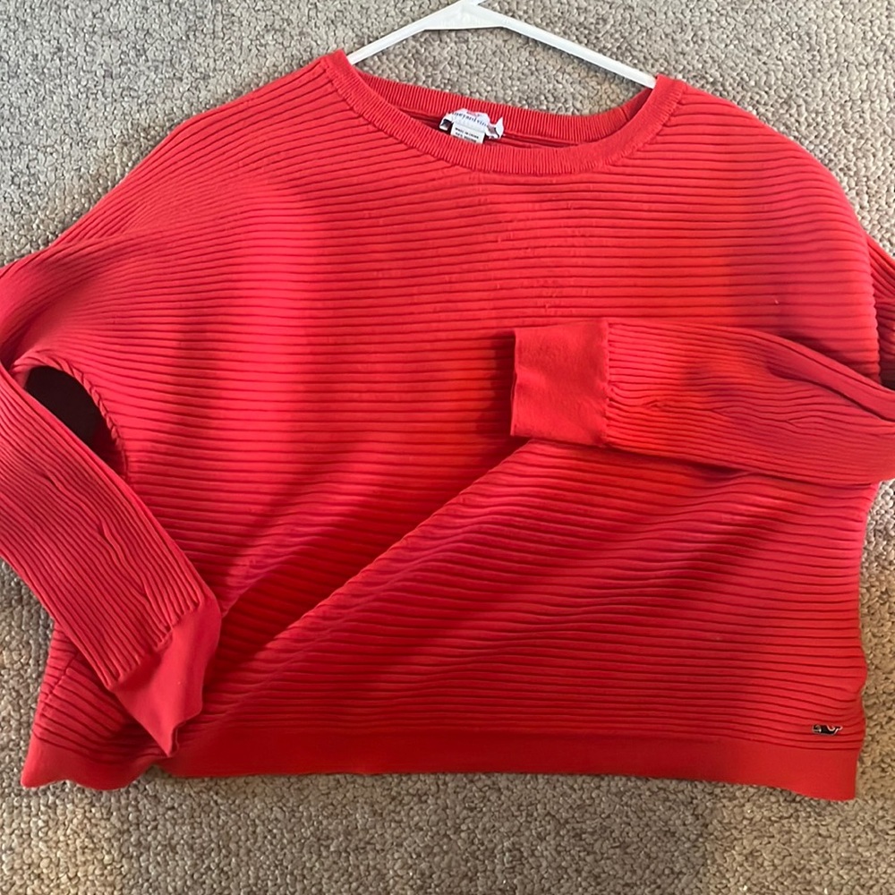 Vineyard Vines Red Knit Sweater